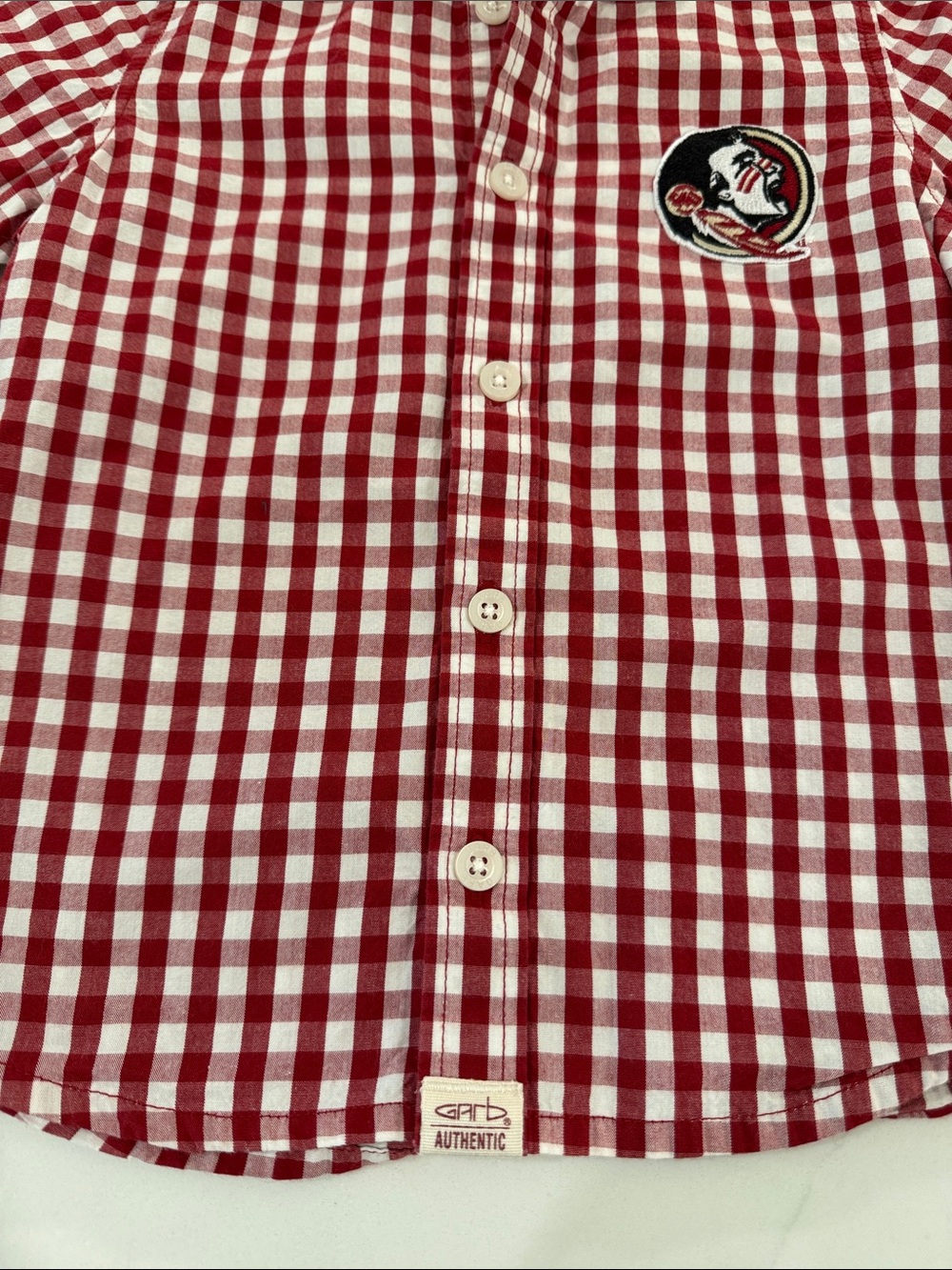 Toddler FSU Button Down - Picture 4 of 9